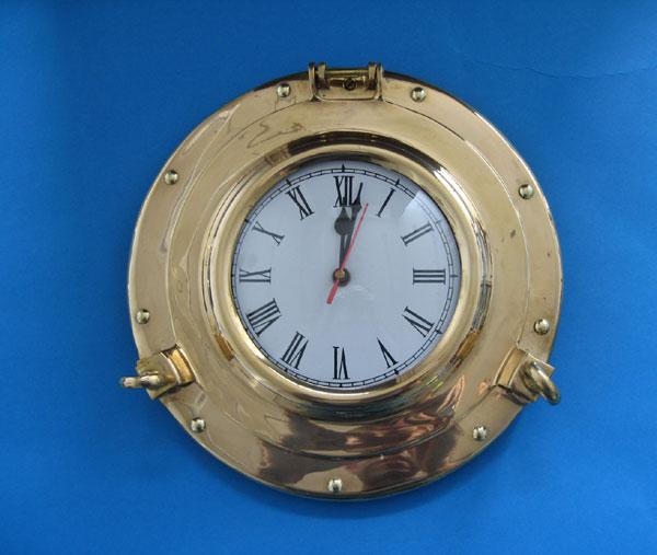 Brass Porthole Clock 11