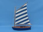Blue Striped Sailboat 15"
