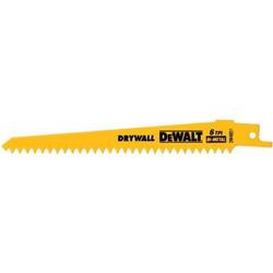 Dewalt 6" 3 TPI Taper Back Bi-Metal Reciprocating Saw Blade (5 Pack) DW4801