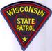 State: WI, State Patrol Patch (large/blue edge)