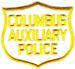 Misc: Columbus Auxiliary Police Patch (cap/white/twill/cut edge)