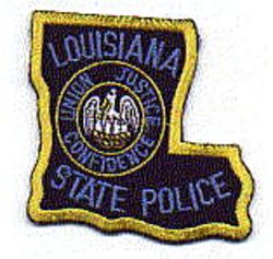 State: LA, State Police Patch (cap size)