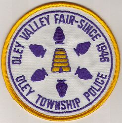 Oley Valley Fair Twp. Police Patch (PA)