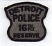 Detroit Police 16th PCT Reserve Patch (MI)