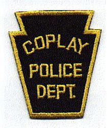 Coplay Police Patch (keystone shape) (PA)