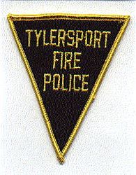 Misc: Tylersport Fire Police Patch (black/yellow)