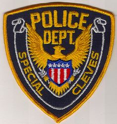 Special Cleves Police Patch (gold edge) (OH)