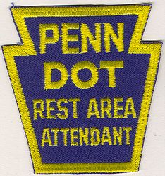 Penn Dot Rest Area Attendant Patch (PA)