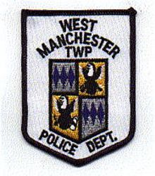 West Manchester Twp. Police Patch (blue/white, old) (PA)