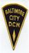 Baltimore City D.C.W. Patch (MD)