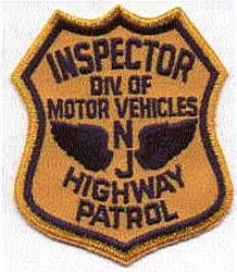 State: NJ, State Police Inspector Motor Vehicles Patch