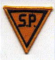 State: NJ, State Police Patch (lapel patch "SP")