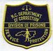 Dept. of Corrections Division of Prisons Patch (large)(NC)