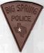 Big Spring Police Patch (brown letters/edge) (TX)