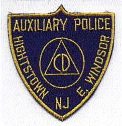 Hightstown Aux. CD Police Patch (NJ)