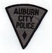 Auburn City Police Patch (black/gray, triangular) (NY)