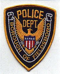 Borough of Fieldsboro Police Patch (yellow border) (PA)