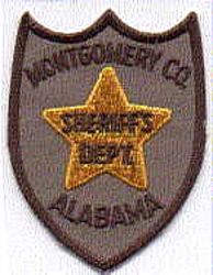 Sheriff: AL, Montgomery Co. Sheriffs Dept. Patch (brown edge)