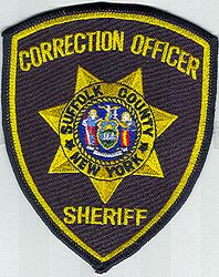 Sheriff: NY, Suffolk Co. Sheriff Correction Officer Patch
