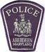 Aberdeen Police Patch(uniform cut off/blue/white) (MD)